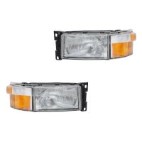 Headlight Set 24 V R10W P21W H4 Halogen HELLA suitable...