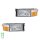 Headlight Set 24 V R10W P21W H4 Halogen HELLA suitable for e.g. SCANIA 4