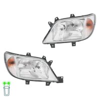 Headlight Set 12 V PY21W W5W H7/H1 Halogen HELLA for e.g....