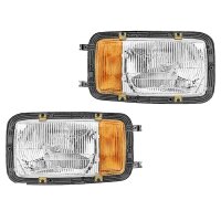 Headlight Set left right 12 V 24 V T4W P21W H4 Halogen...