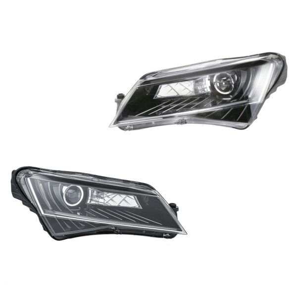 Hauptscheinwerfer-Set li re 12 V D3S LED Bi-Xenon HELLA für u.a. SKODA SUPERB