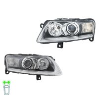 Headlight Set 12 V W5W PY21W D2S P21W Bi-Xenon HELLA for...