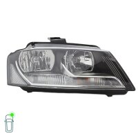 Headlight Set 12 V W5W PS19W H7/H7 PSY24W FF Halogen HELLA for AUDI A3