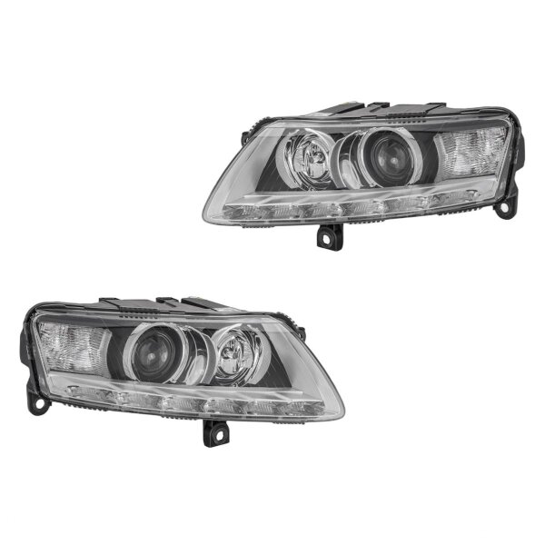 Headlight Set left right 12 V PY21W H8 D3S/H7 Bi-Xenon HELLA for e.g. AUDI A6