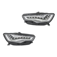 Headlight Set left right 12 V LED HELLA suitable for e.g....
