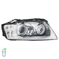 Headlight Set left right 12 V H8 W5W P21W D2S Bi-Xenon HELLA for AUDI A8