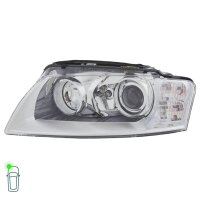 Headlight Set left right 12 V H8 W5W P21W D2S Bi-Xenon HELLA for AUDI A8