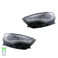Headlight Set left right 12 V D3S/H7 LED bi-xenon HELLA...