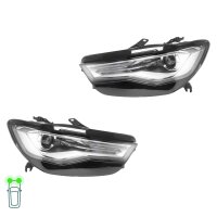 Headlight Set left right PSY24W H7 D5S LED bi-xenon HELLA...