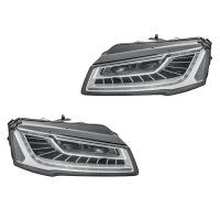 Headlight Set left right 12 V LED HELLA suitable for AUDI A8
