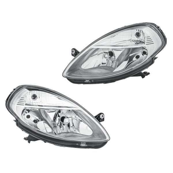 Headlight Set 12 V PY21W H7/H3 W5W Halogen HELLA for LANCIA YPSILON
