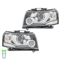 Headlight Set 12 V LED PY21W HB3 Halogen HELLA for LAND...