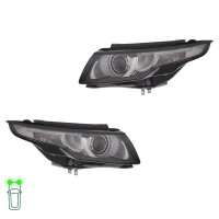 Headlight Set left right 12 V PSY24W HB3 Halogen HELLA...