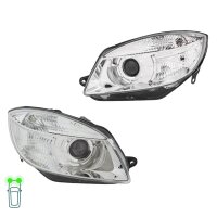 Hauptscheinwerfer-Set 12 V H7 W5W PY21W Halogen FF HELLA...