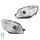 Headlight Set 12 V H7 W5W PY21W Halogen FF HELLA for e.g. SKODA FABIA