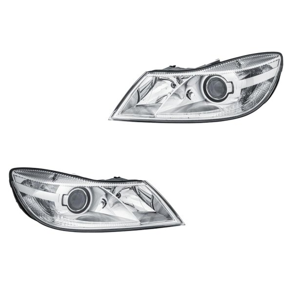 Headlight Set 12 V D1S/H1 PY21W W5W Xenon HELLA for e.g. SKODA OCTAVIA