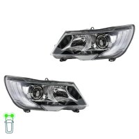 Headlight Set 12 V PSY24W H15 H7 Halogen DE HELLA for...