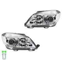 Headlight Set 12 V W5W H7/H7 PY21W Halogen DE FF HELLA...