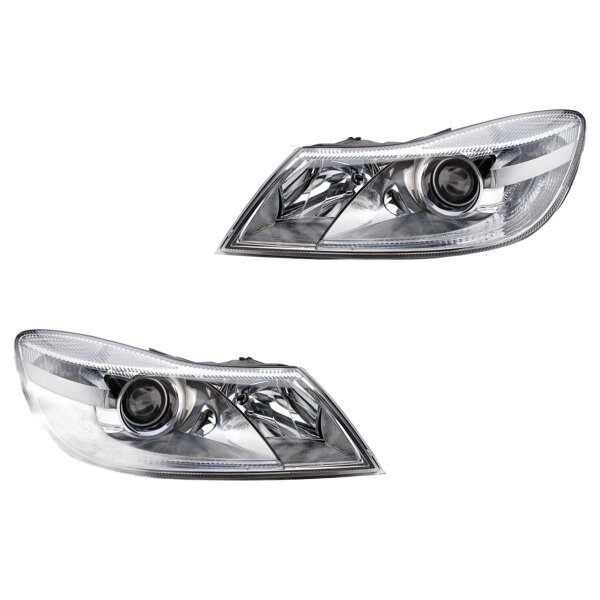 Headlight Set 12 V W5W PY21W H7/H1 DE Halogen FF HELLA for SKODA and others