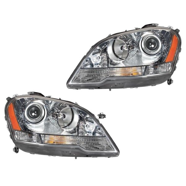 Headlight Set 12 V WY5W W5W D1S/H7 FF Bi-Xenon HELLA for MB M-CLASS