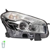 Headlight Set 12 V H7/H7 W5W LED PY21W Halogen DE HELLA for NISSAN
