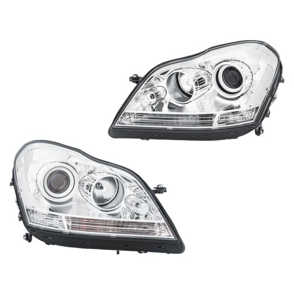 Headlight Set 12 V W5W WY5W PY21W H7/H7 FF DE Halogen HELLA for MB
