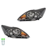 Headlight Set 12 V H7/H1 W5W PY21W Halogen HELLA for FORD...