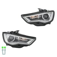 Headlight Set left right 12 V LED D3S PSY24W Bi-Xenon...