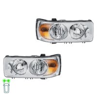 Hauptscheinwerfer-Set li re 24 V P21W W5W H7/H1 Halogen...