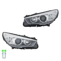 Headlight Set left right 12 V PY24W D1S/H7 Bi-Xenon...
