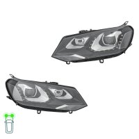 Headlight Set left right 12 V D3S LED WY21W Bi-Xenon...