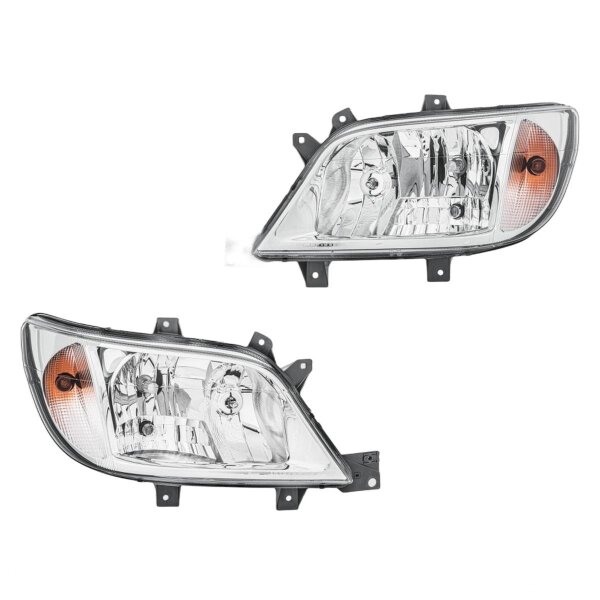 Scheinwerfer-Set li/re PY21W HELLA für Mercedes-Benz Sprinter 4,6-T Bus (909)