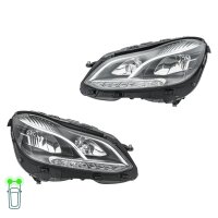 Headlight Set 12 V PSY24W H7 LED Halogen HELLA for e.g....