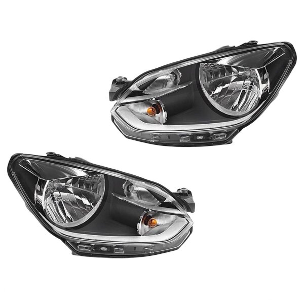 Headlight Set 12 V W21/5W PY21W H4 FF Halogen HELLA for e.g. VW UP!