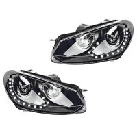 Headlight Set 12 V D1S LED W5W PY21W DE Bi-Xenon HELLA...