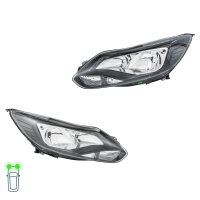 Headlight Set 12 V PY21W W5W H7/H1 Halogen HELLA for FORD...