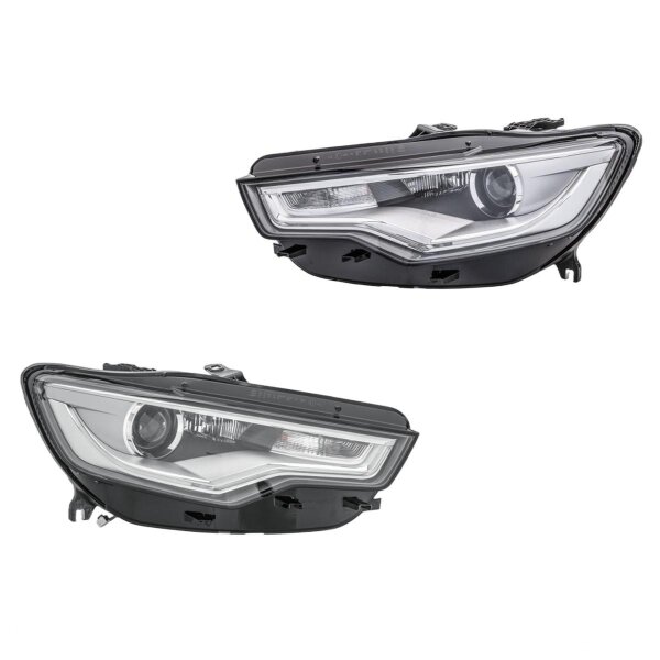 Hauptscheinwerfer-Set 12 V PSY24W LED D3S/H7 Bi-Xenon HELLA für u.a. AUDI A6