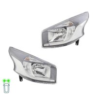 Headlight Set 12 V W21/5W H4 PY21W Halogen FF HELLA for...