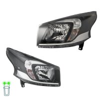 Headlight Set 12 V H4 W21/5W PY21W FF Halogen HELLA for...