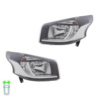 Headlight Set 12 V PY21W W21/5W H4 FF Halogen HELLA for...