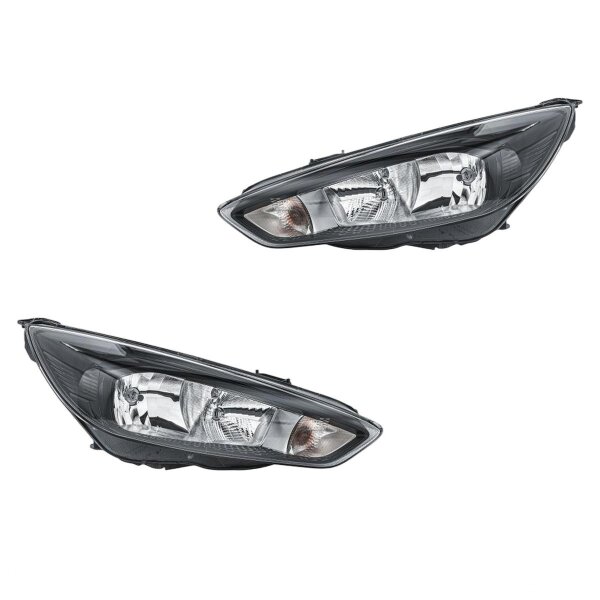 Headlight Set left right W5W H7 H15 PY21W HELLA for e.g. FORD FOCUS
