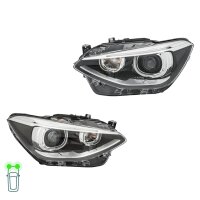 Headlight Set left right 12 V LED PY21W D1S Bi-Xenon...