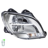 Headlight Set left right 24 V P21W LED H1 Halogen FF HELLA for e.g. DAF CF