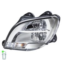Headlight Set left right 24 V P21W LED H1 Halogen FF HELLA for e.g. DAF CF
