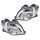 Headlight Set left right 24 V P21W LED H1 Halogen FF HELLA for e.g. DAF CF