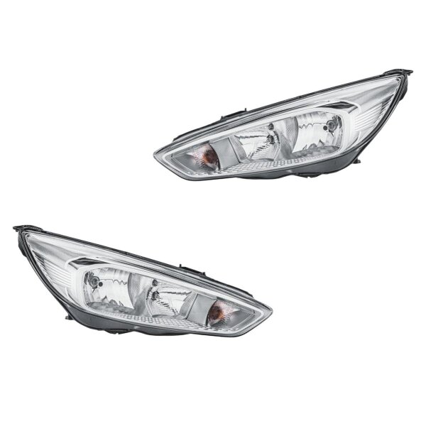 Headlight Set left right H7 PY21W H15 W5W HELLA for e.g. FORD FOCUS