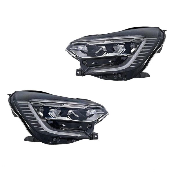 Headlight Set left right 12 V LED HELLA suitable for RENAULT CAPTUR
