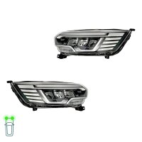 Headlight Set left right 12 V LED HELLA suitable for e.g....