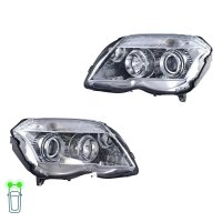 Headlight Set left right 12 V H7/H7 W5W WY5W PY21W HELLA...