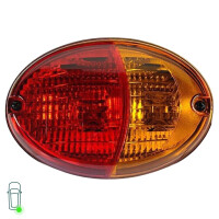 Rear Light Set left right 24 V P21/5W P21W HELLA suitable for BOMAG